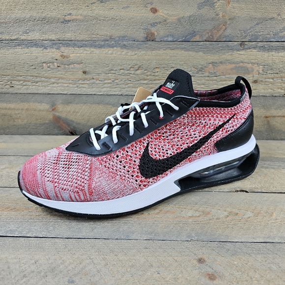 Nike Air Max Flyknit Racer Men's Shoes University Red/Black - Picture 3 of 10